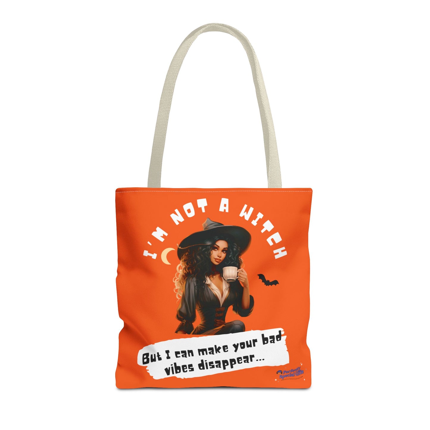 Bad Vibes Be Gone! Orange Tote Bag