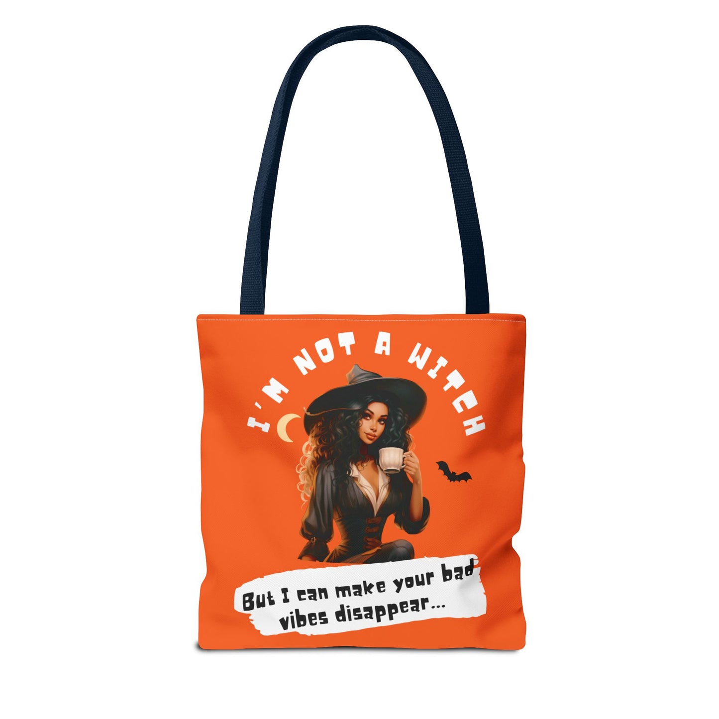 Bad Vibes Be Gone! Orange Tote Bag
