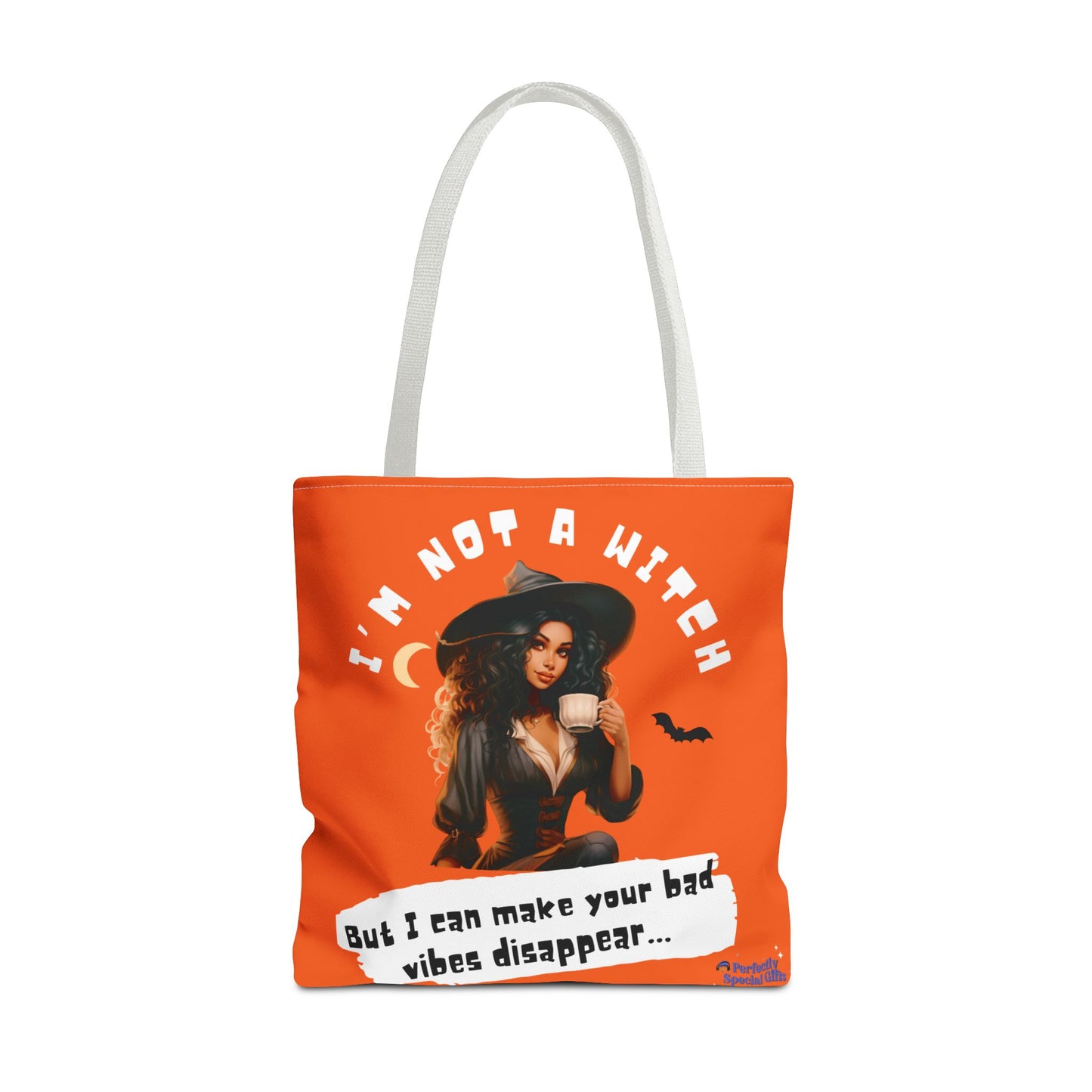 Bad Vibes Be Gone! Orange Tote Bag