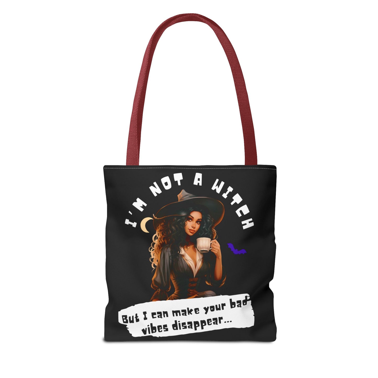 Bad Vibes Be Gone! Black Tote Bag