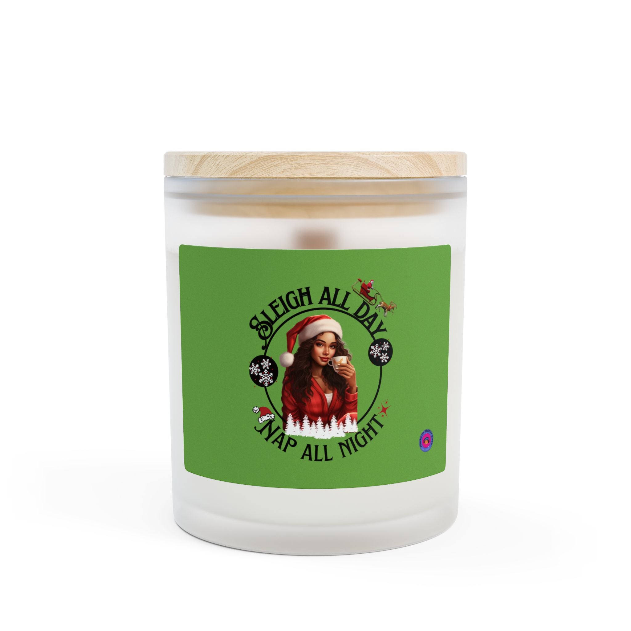 Frosted Glass Candle, 11oz