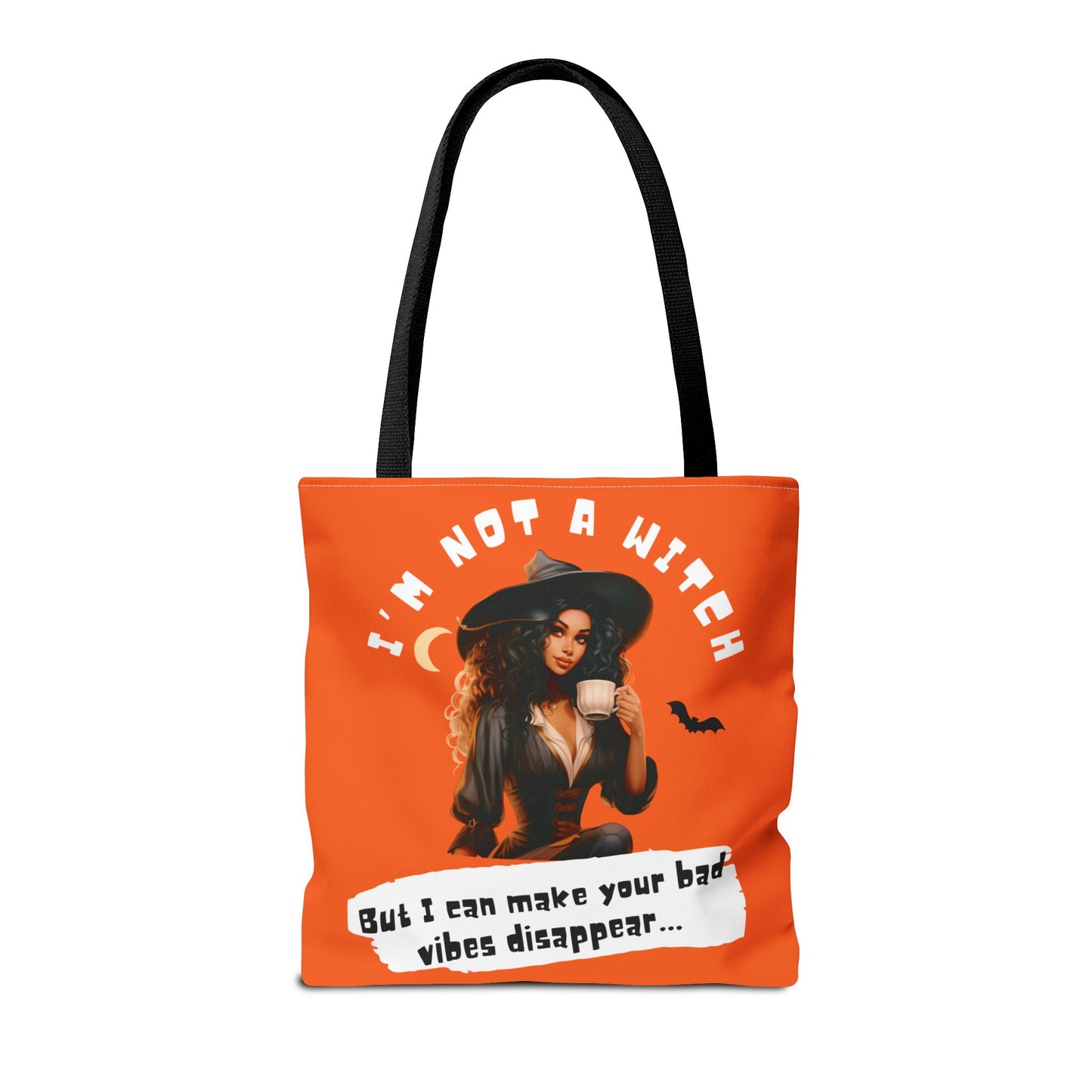Bad Vibes Be Gone! Orange Tote Bag