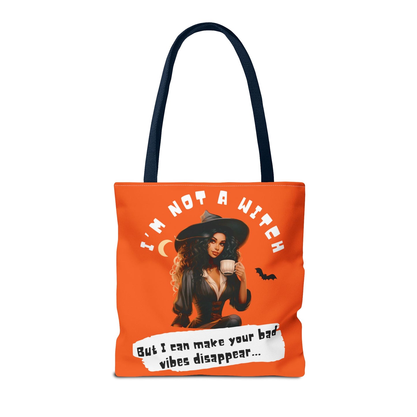 Bad Vibes Be Gone! Orange Tote Bag