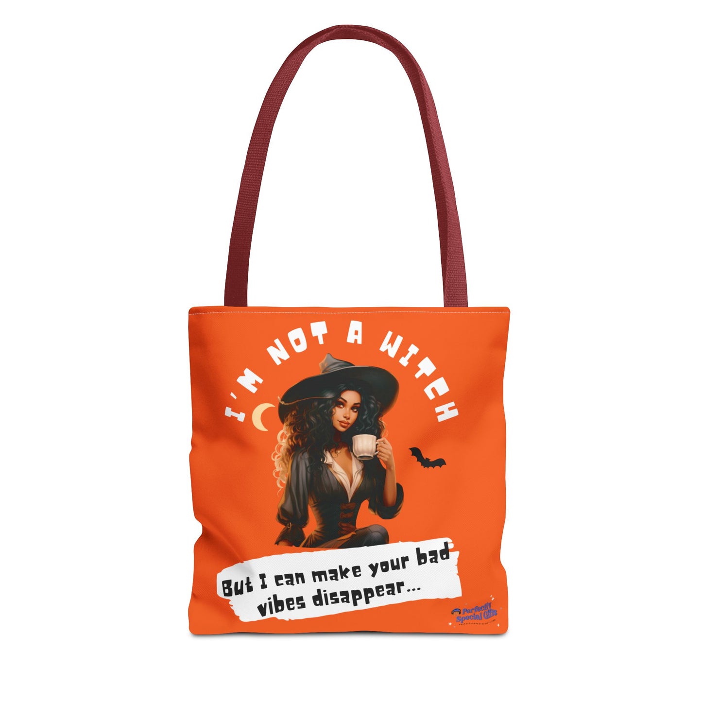 Bad Vibes Be Gone! Orange Tote Bag