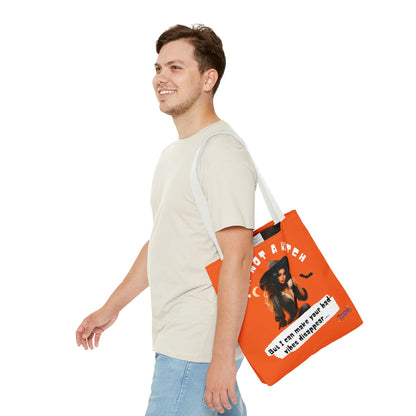 Bad Vibes Be Gone! Orange Tote Bag