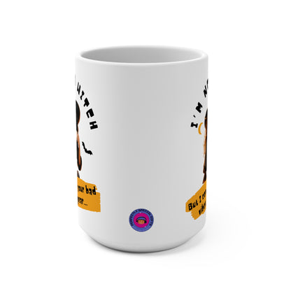 Making Bad Vibes Disappear One Sip at a Time - White 15oz Mug