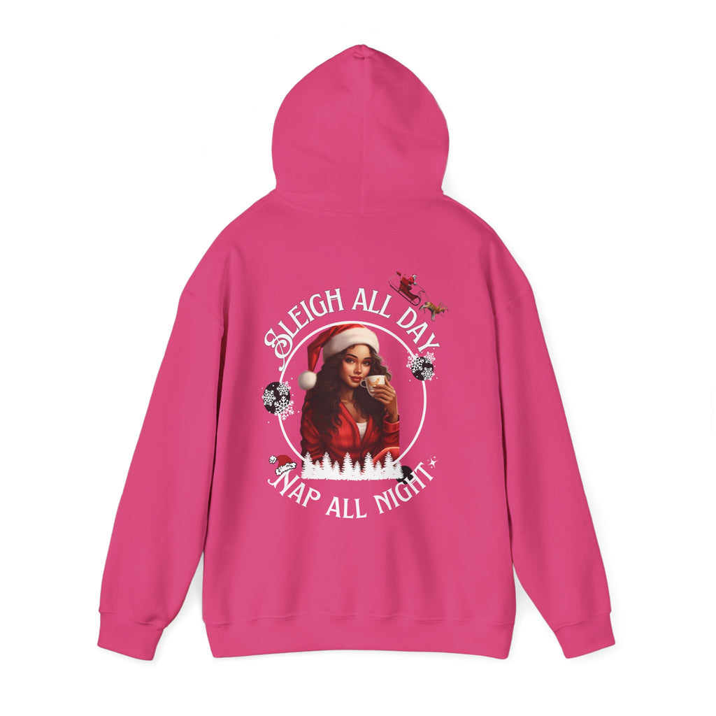 Sleigh All Day Nap All Night Hoodie – Sarcastic Christmas Hoodie for Moms