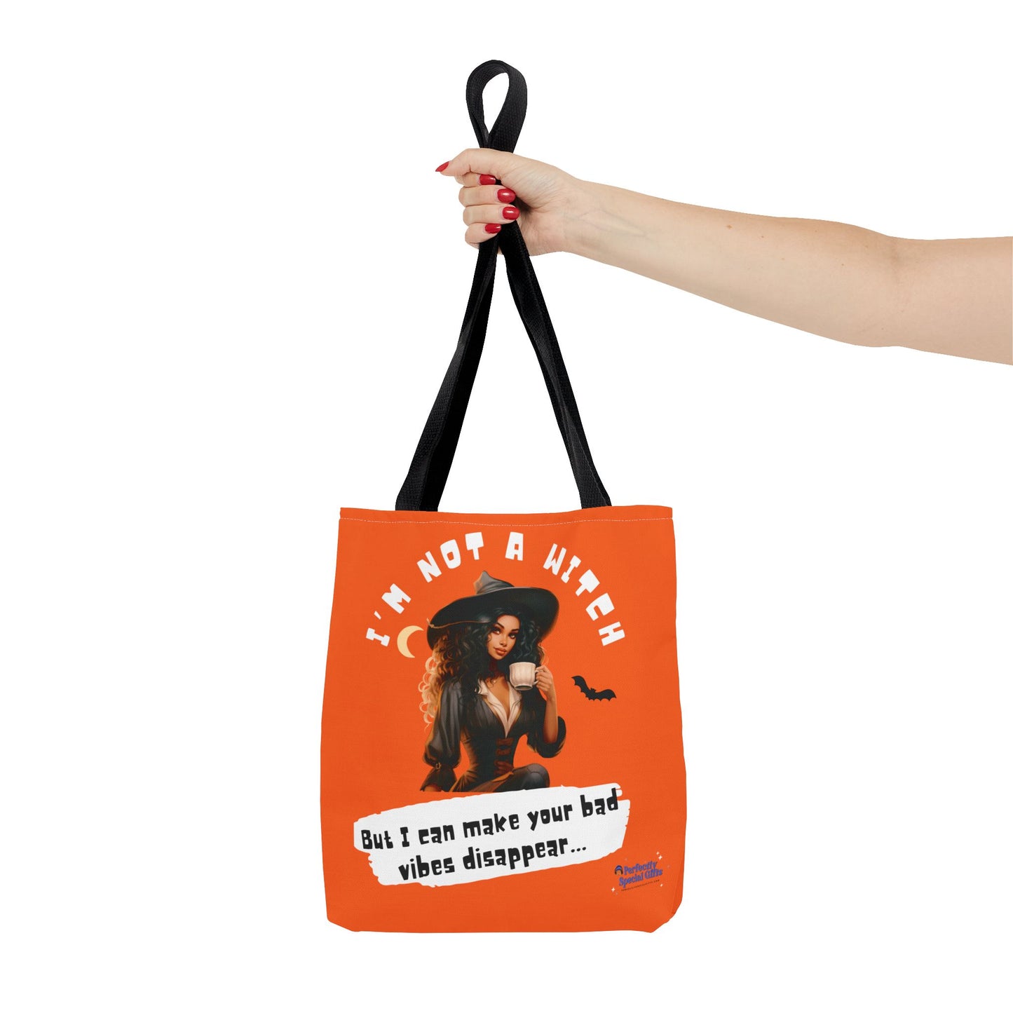 Bad Vibes Be Gone! Orange Tote Bag