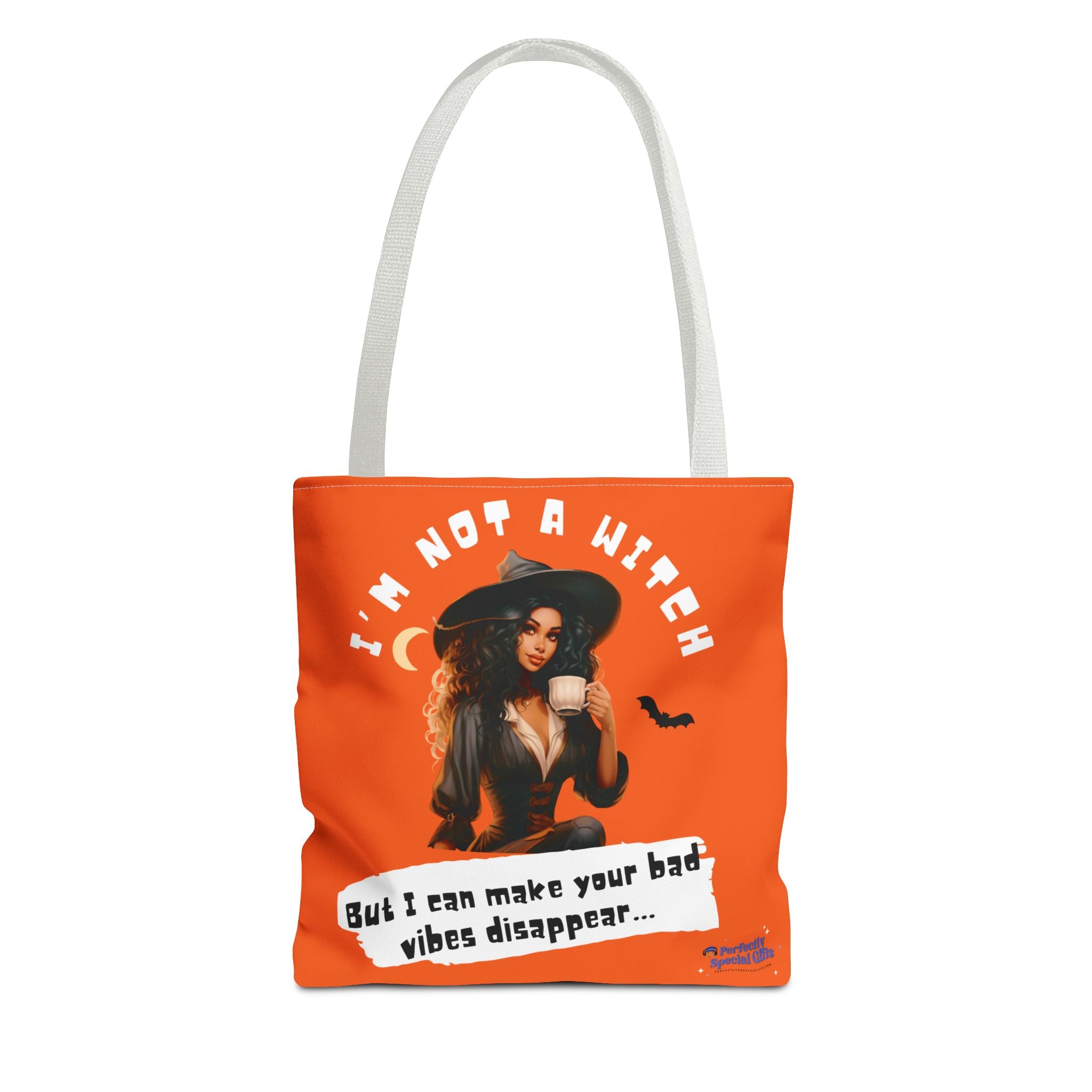 Bad Vibes Be Gone! Orange Tote Bag