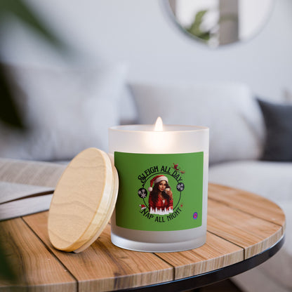 Frosted Glass Candle, 11oz