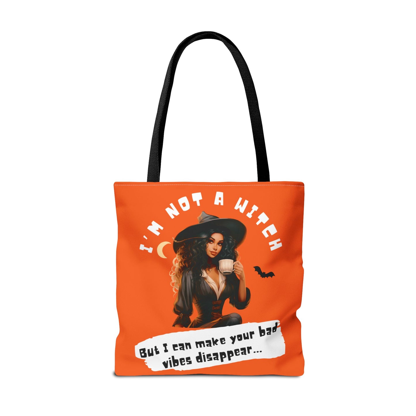 Bad Vibes Be Gone! Orange Tote Bag