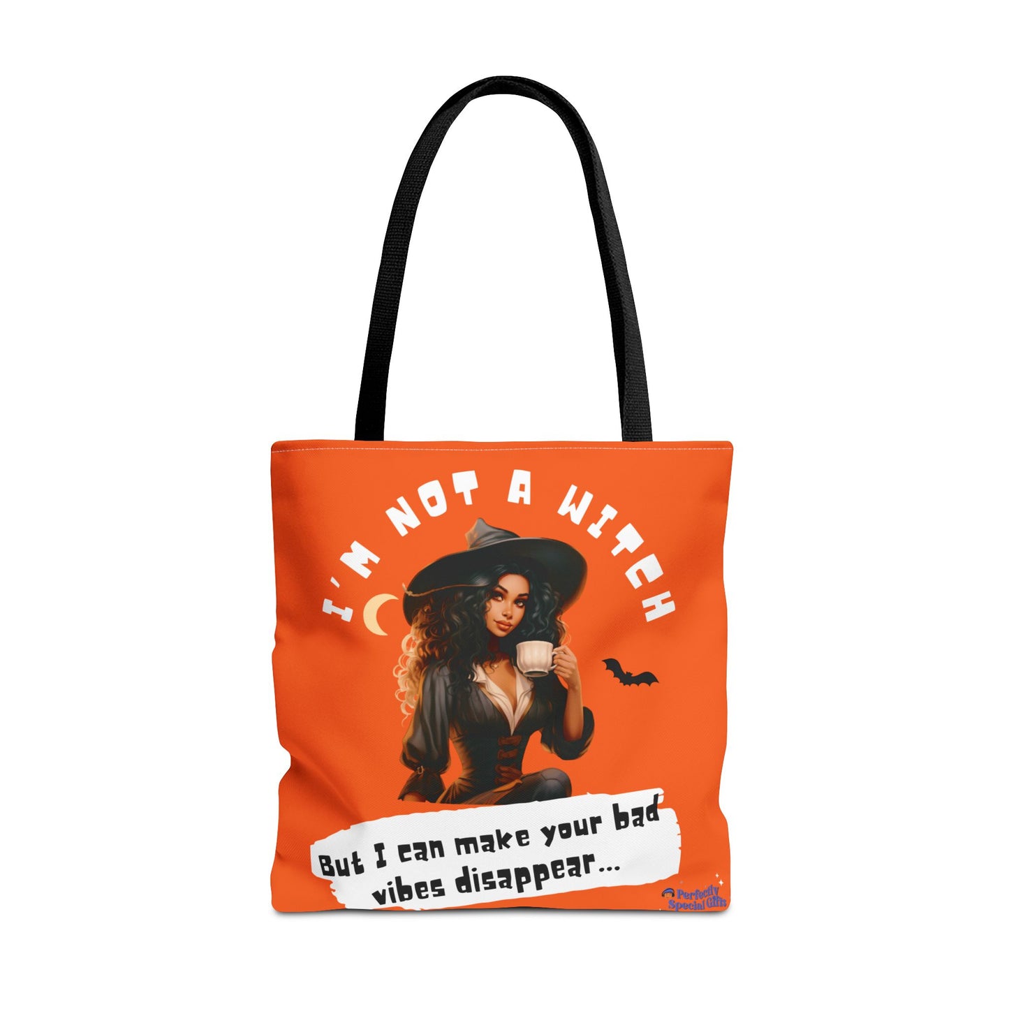Bad Vibes Be Gone! Orange Tote Bag