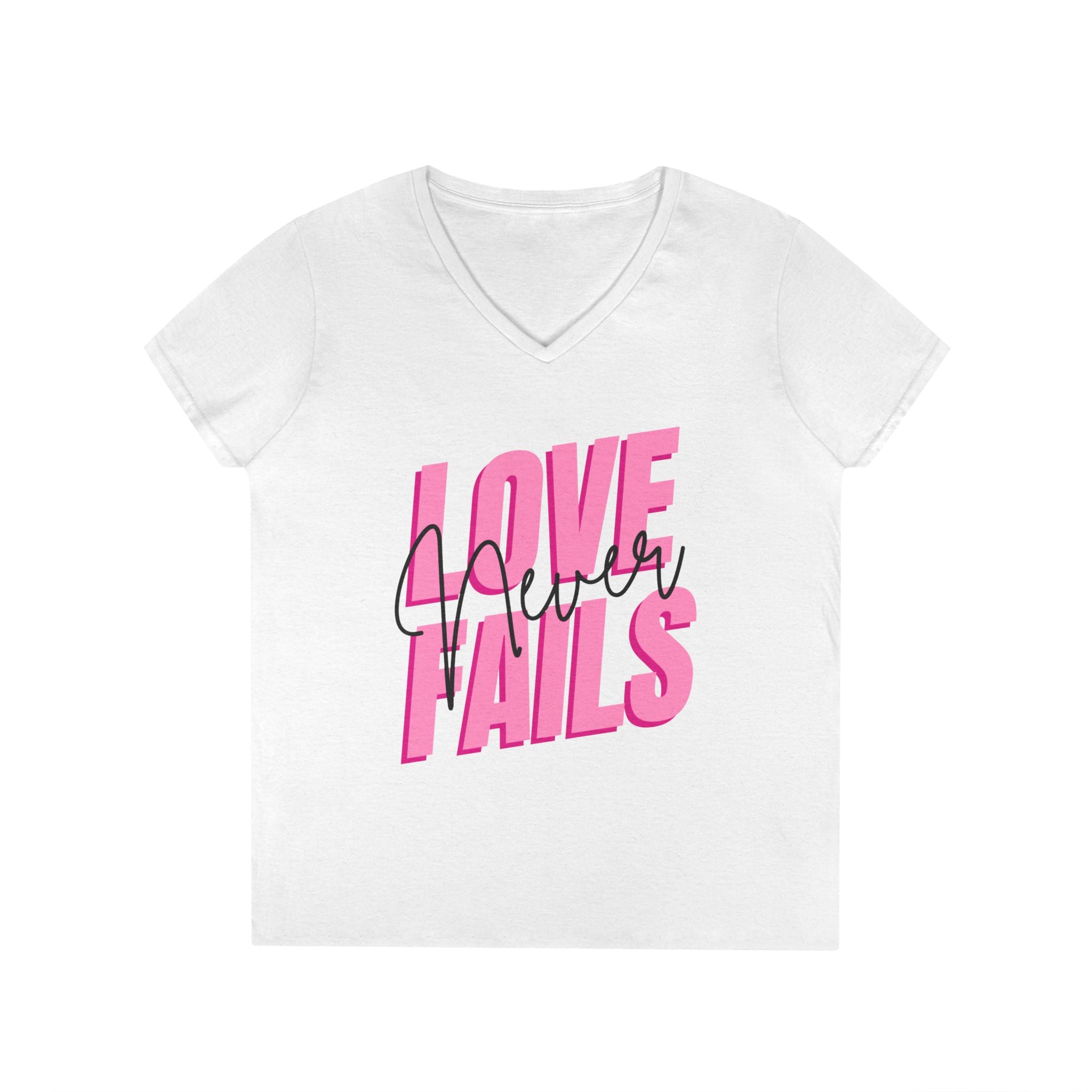 Love Never Fails T-Shirt – Encouragement for Moms with Real Lives