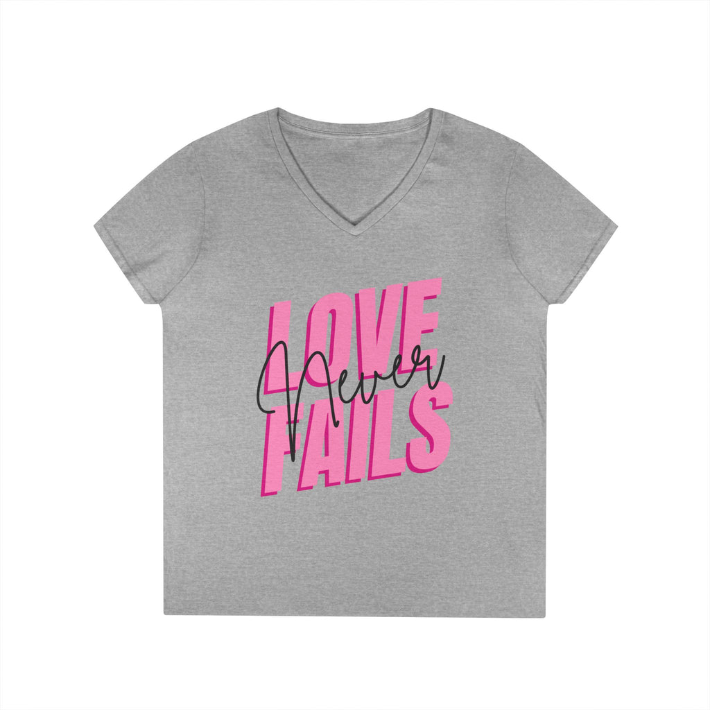 Love Never Fails T-Shirt – Encouragement for Moms with Real Lives