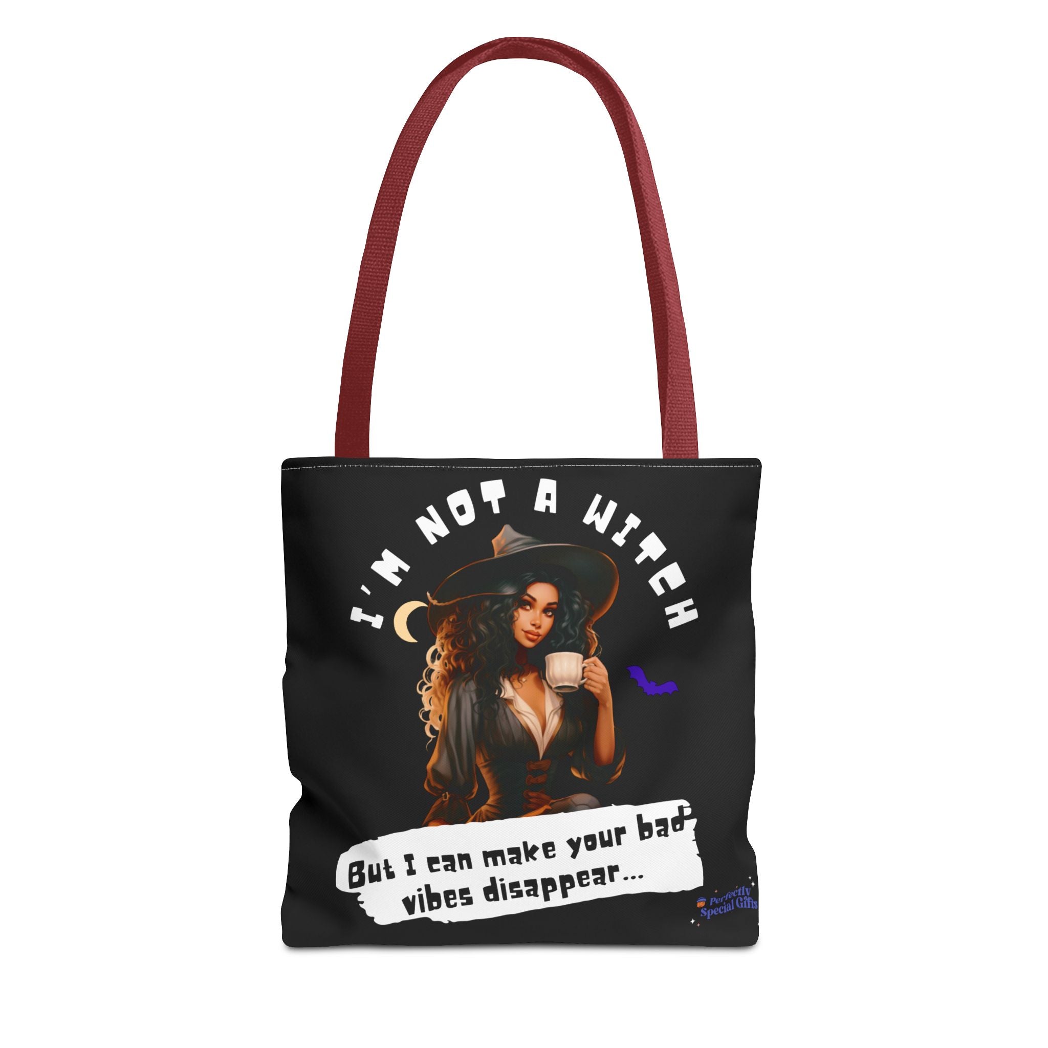 Bad Vibes Be Gone! Black Tote Bag