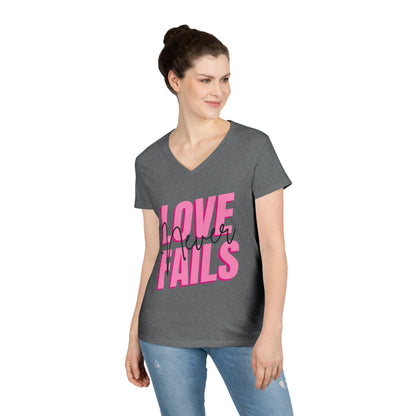 Love Never Fails T-Shirt – Encouragement for Moms with Real Lives