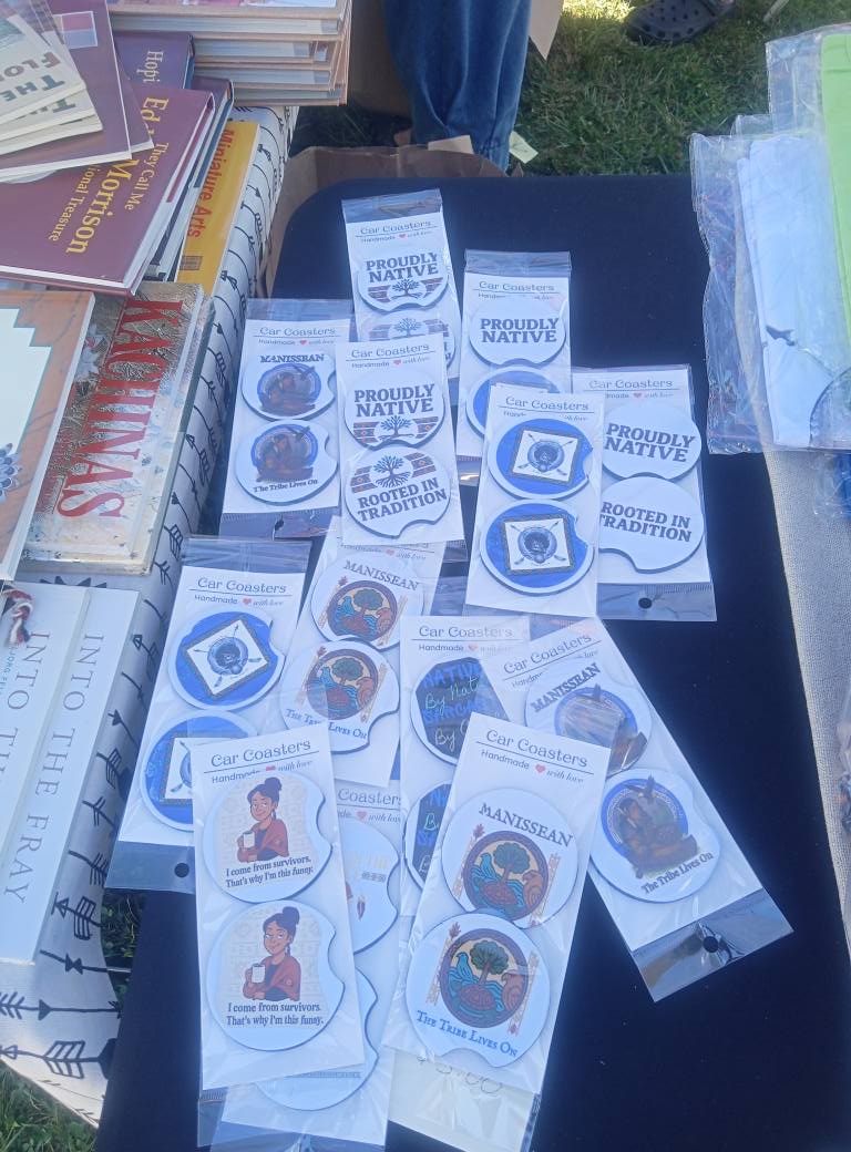 🌿🦅 Manissean Car Coasters — The Tribe Lives On